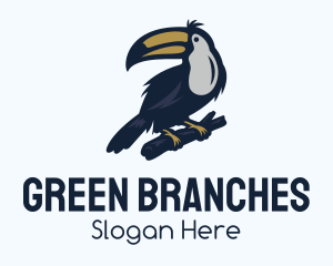 Tree Branch Toco Toucan logo design