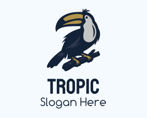 Tree Branch Toco Toucan logo design