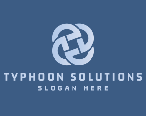 Typhoon - Wind Weather Forecast logo design