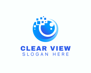 Vision - Pixel Digital Vision logo design