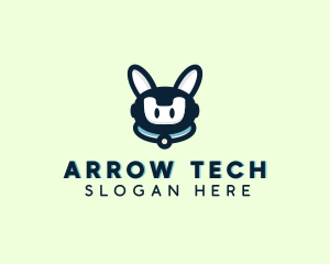 Cute Tech Robot  logo design