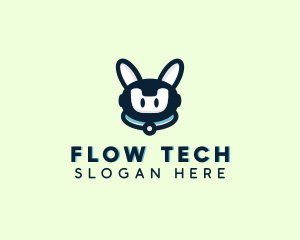 Cute Tech Robot  logo design