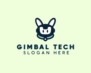 Cute Tech Robot  logo design