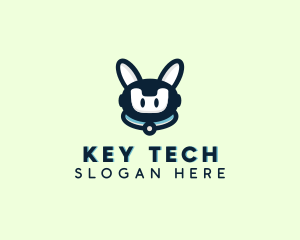 Cute Tech Robot  logo design