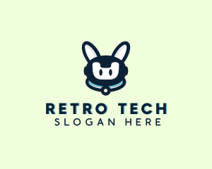 Cute Tech Robot  logo design