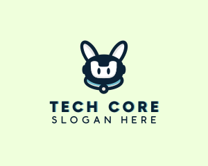 Cute Tech Robot  logo design