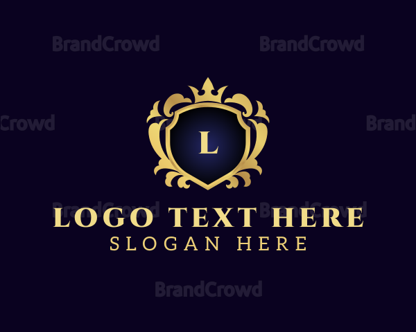 Luxury Crown Shield Logo