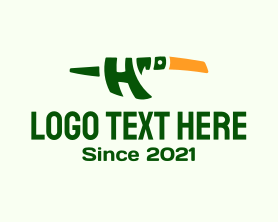 Heron - Heron Bird Letter H logo design