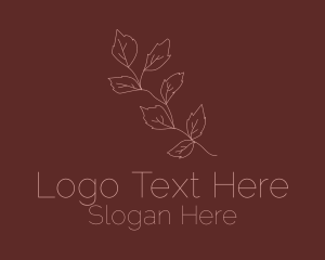 Minimalistic Leaf Branch Logo