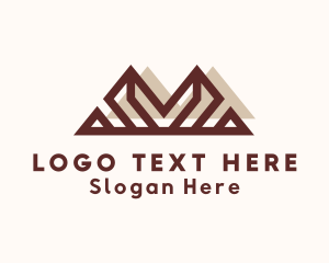 Exploration - Mountain Travel Landmark logo design