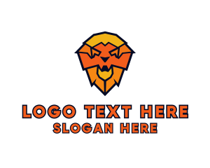 Financial Advisor - Geometric Lion Mane logo design
