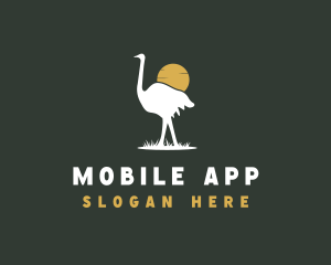 Ostrich - Ostrich Bird Safari logo design