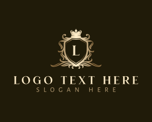 Vip - Crown Shield Decorative logo design