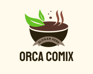 Organic Soup Bowl  Logo