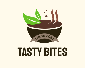 Coffee - Organic Soup Bowl logo design