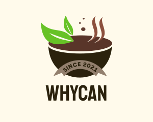 Coffee - Organic Soup Bowl logo design