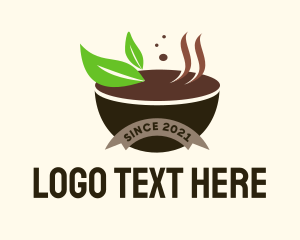 Salad - Organic Soup Bowl logo design