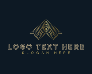 Luxury - Abstract Roof Builder logo design