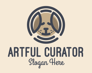 Puppy Dog Circle logo design