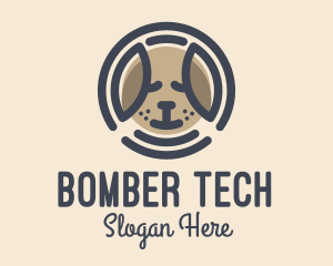 Puppy Dog Circle logo design