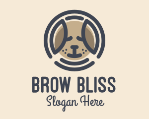 Puppy Dog Circle logo design