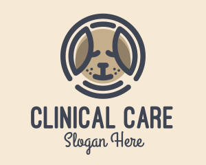 Puppy Dog Circle logo design