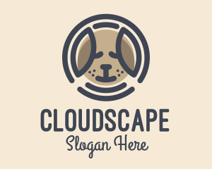 Puppy Dog Circle logo design