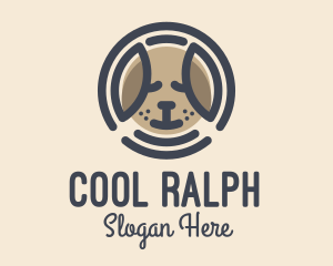 Puppy Dog Circle logo design