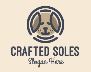 Puppy Dog Circle logo design