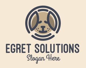 Puppy Dog Circle logo design