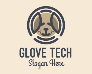 Puppy Dog Circle logo design