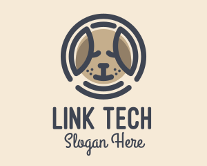 Puppy Dog Circle logo design