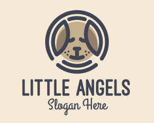 Puppy Dog Circle logo design