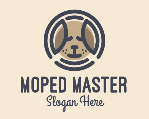 Puppy Dog Circle logo design