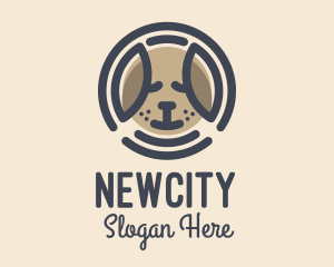 Puppy Dog Circle logo design