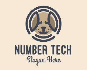 Puppy Dog Circle logo design