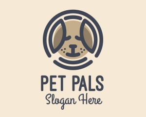 Puppy Dog Circle logo design