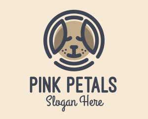 Puppy Dog Circle logo design