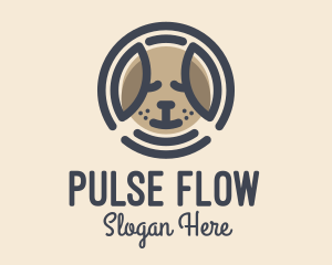 Puppy Dog Circle logo design