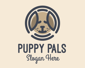 Puppy - Puppy Dog Circle logo design