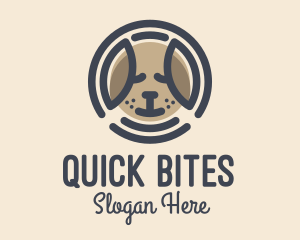 Puppy Dog Circle logo design