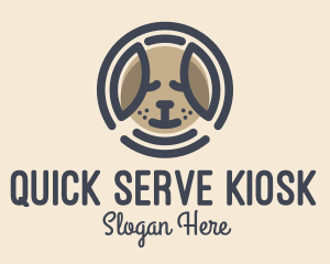 Puppy Dog Circle logo design