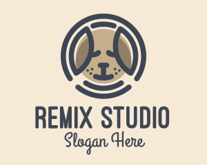 Puppy Dog Circle logo design