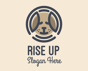 Puppy Dog Circle logo design