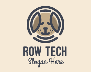 Puppy Dog Circle logo design