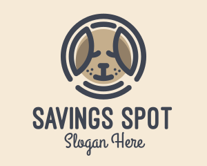 Puppy Dog Circle logo design