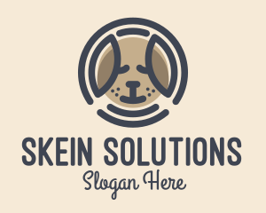 Puppy Dog Circle logo design