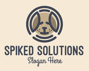 Puppy Dog Circle logo design