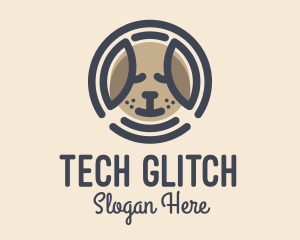 Puppy Dog Circle logo design