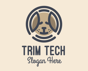 Puppy Dog Circle logo design